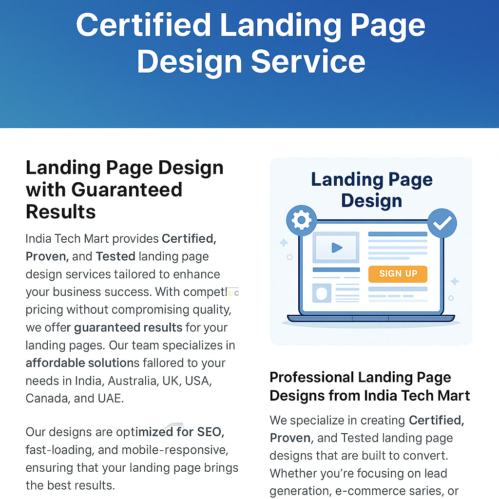 Landing Page Design